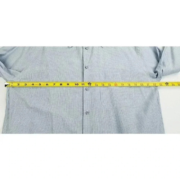 Armani Collezioni 16/41/L Men's Miniature Blue White Stripe Pattern Long Sleeve - Picture 3 of 11